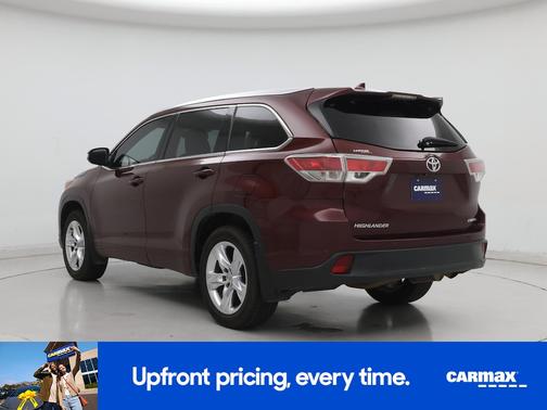 Red 2015 Toyota Highlander Limited