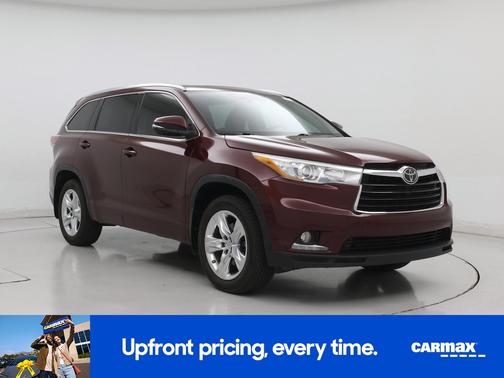 Red 2015 Toyota Highlander Limited