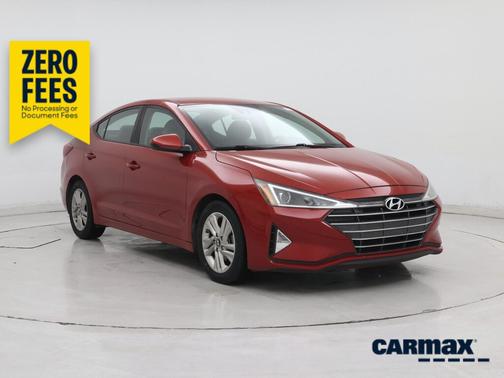 Red 2019 Hyundai ELANTRA SEL
