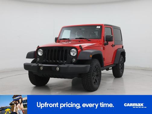 Red 2015 Jeep Wrangler Willys Wheeler