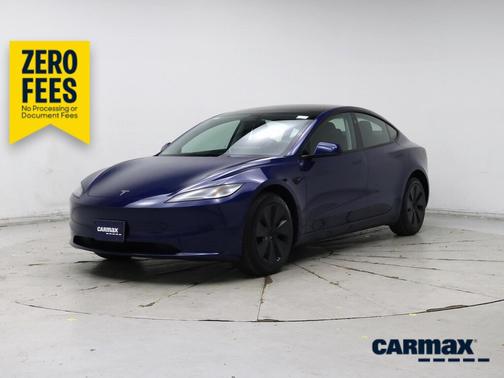 Blue 2025 Tesla Model 3 Long Range