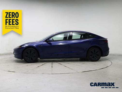 Blue 2025 Tesla Model 3 Long Range