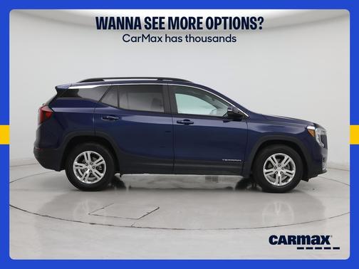 Blue 2022 GMC Terrain SLE