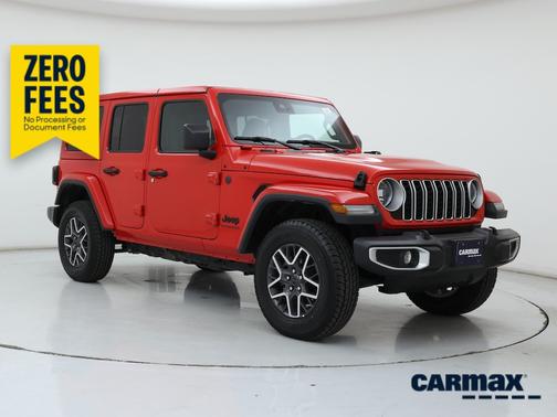 Red 2025 Jeep Wrangler Sahara