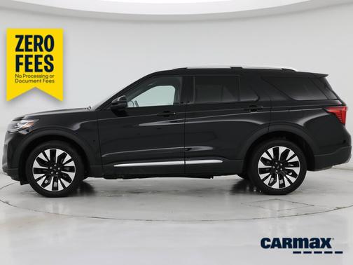 Black 2025 Ford Explorer Platinum
