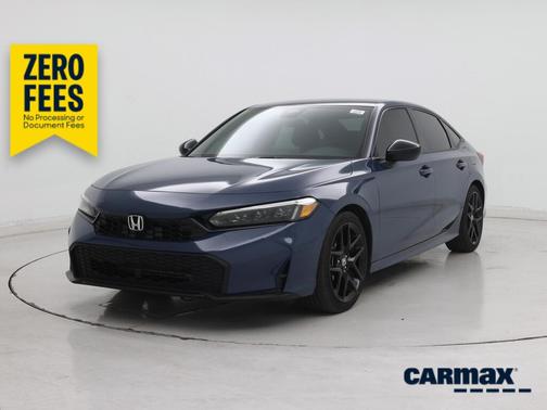 Blue 2025 Honda Civic Sport
