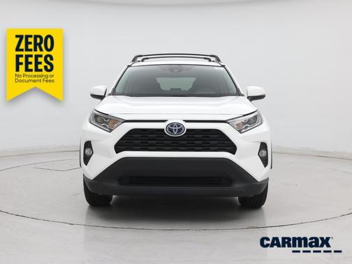 White 2021 Toyota RAV4 Hybrid XLE