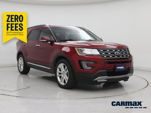 Red 2017 Ford Explorer Limited