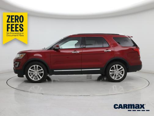 Red 2017 Ford Explorer Limited