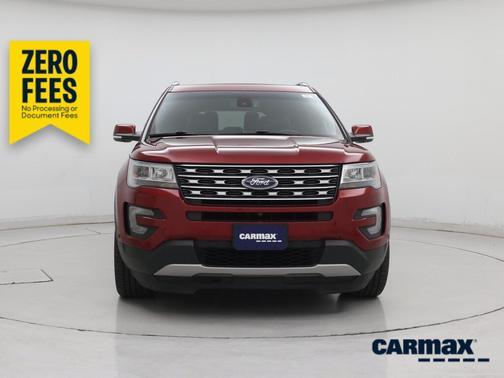 Red 2017 Ford Explorer Limited