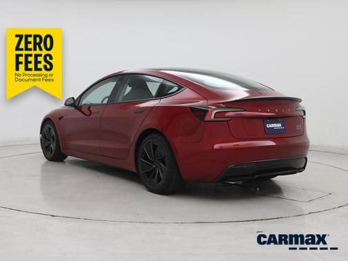 Red 2025 Tesla Model 3 Performance