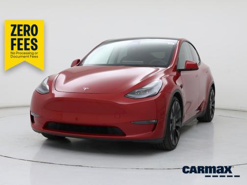 Red 2021 Tesla Model Y Performance