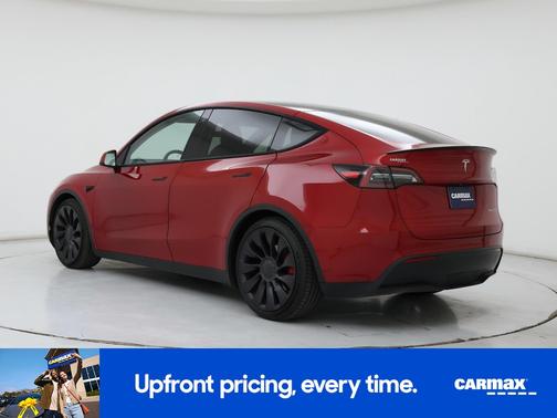 Red 2021 Tesla Model Y Performance