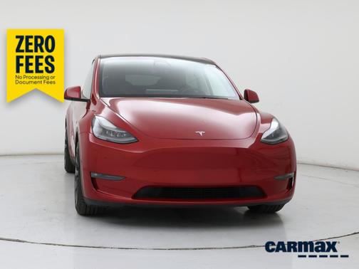 Red 2021 Tesla Model Y Performance