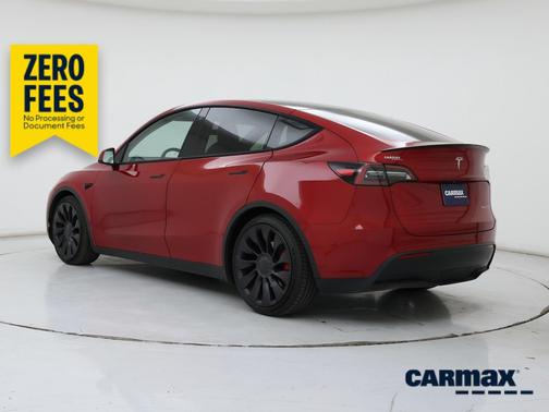 Red 2021 Tesla Model Y Performance