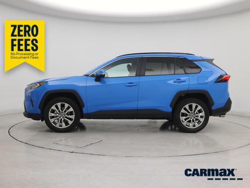Blue 2019 Toyota RAV4 XLE Premium