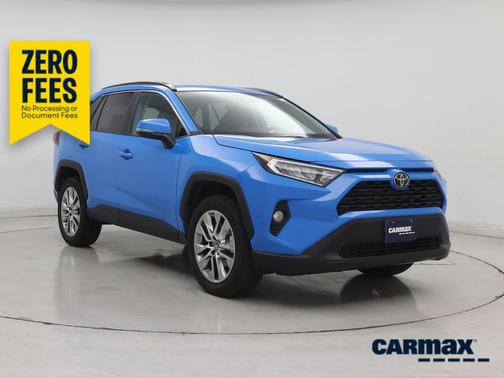 Blue 2019 Toyota RAV4 XLE Premium