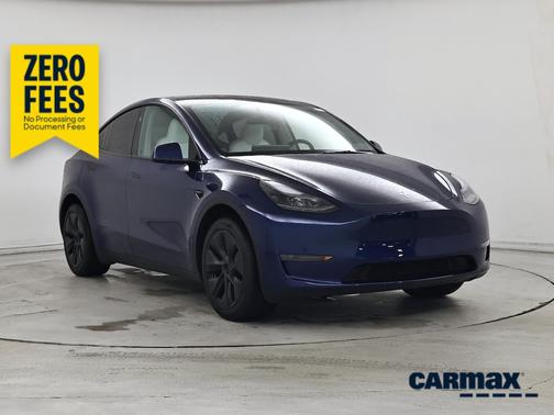 Blue 2025 Tesla Model Y Long Range
