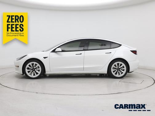 White 2022 Tesla Model 3 Long Range