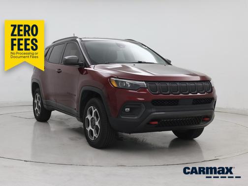 Red 2022 Jeep Compass Trailhawk