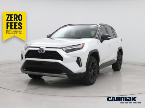 White 2023 Toyota RAV4 Hybrid XSE