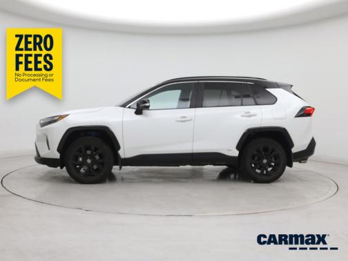 White 2023 Toyota RAV4 Hybrid XSE