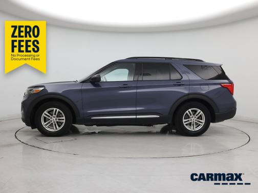 Blue 2021 Ford Explorer XLT
