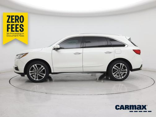 White 2017 Acura MDX Advance