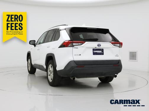 White 2021 Toyota RAV4 Hybrid LE