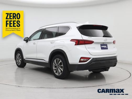 White 2020 Hyundai SANTA FE SEL