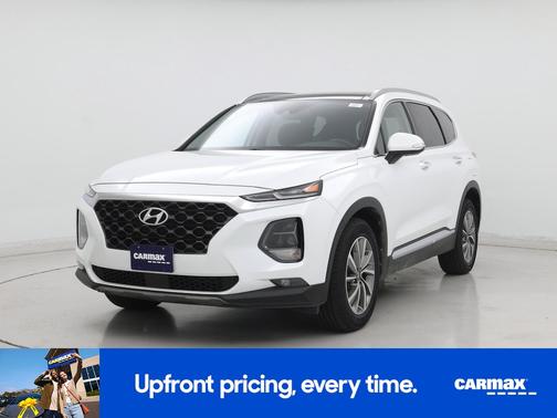 White 2020 Hyundai SANTA FE SEL