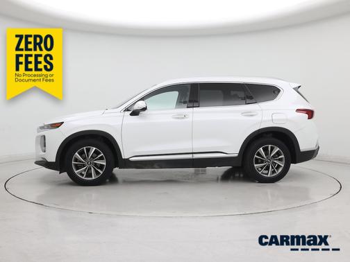 White 2020 Hyundai SANTA FE SEL