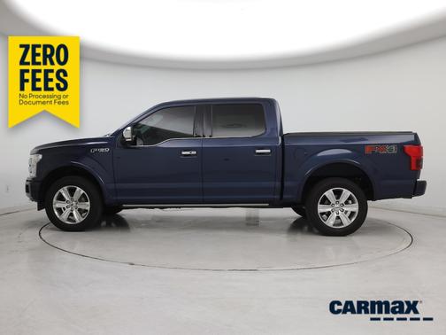 Blue 2018 Ford F-150 Platinum