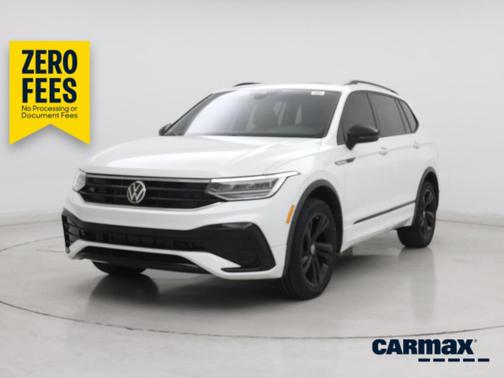 White 2023 Volkswagen Tiguan SE R-Line Black