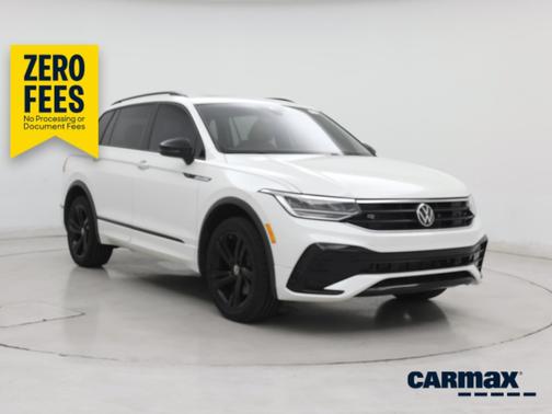 White 2023 Volkswagen Tiguan SE R-Line Black