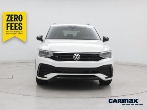 White 2023 Volkswagen Tiguan SE R-Line Black