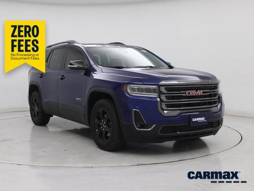 Blue 2023 GMC Acadia AT4