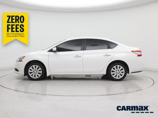White 2015 Nissan Sentra SV