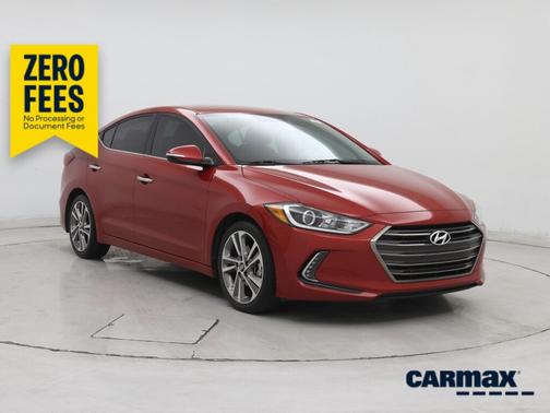 Red 2017 Hyundai ELANTRA Limited