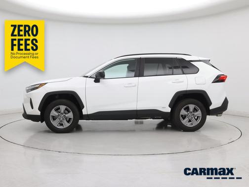 White 2023 Toyota RAV4 Hybrid LE