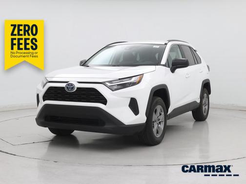 White 2023 Toyota RAV4 Hybrid LE