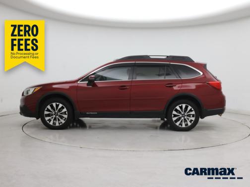 Red 2015 Subaru Outback Limited