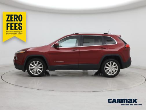 Red 2016 Jeep Cherokee Limited
