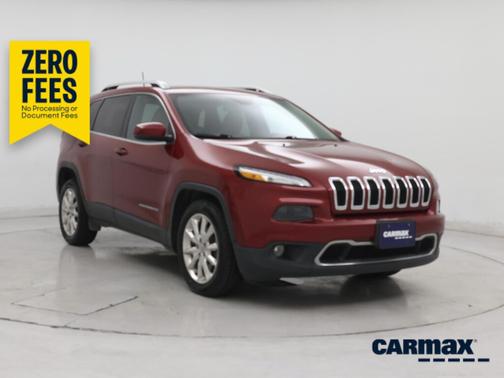 Red 2016 Jeep Cherokee Limited