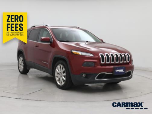 Red 2016 Jeep Cherokee Limited
