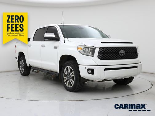 White 2018 Toyota Tundra Platinum