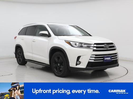 White 2018 Toyota Highlander Limited Platinum