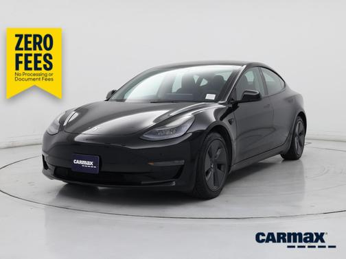 Black 2022 Tesla Model 3