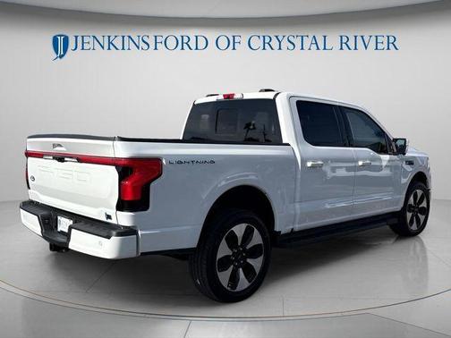 Star White 2025 Ford F-150 Lightning Platinum