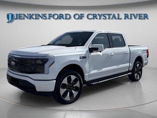 Star White 2025 Ford F-150 Lightning Platinum